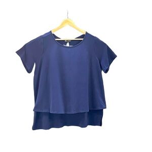 DG2 by Diane Gilman 1X Easy Double Layered Short Sleeve Tunic NWT